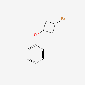 molecular formula C10H11BrO B1454658 (3-Bromocyclobutoxy)benzene CAS No. 2044705-70-4