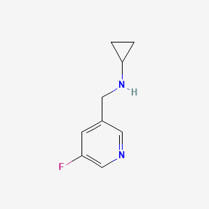 N-[(5-fluoropyridin-3-yl)methyl]cyclopropanamine