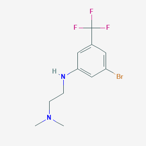 N1-(3-bromo-5-(trifluoromethyl)phenyl)-N2,N2-dimethylethane-1,2-diamine