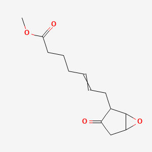 molecular formula C13H18O4 B14546687 Methyl 7-(3-oxo-6-oxabicyclo[3.1.0]hexan-2-yl)hept-5-enoate CAS No. 62155-61-7