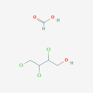 molecular formula C5H9Cl3O3 B14546696 Formic acid;2,3,4-trichlorobutan-1-ol CAS No. 61810-61-5