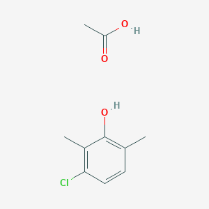 molecular formula C10H13ClO3 B14546699 Acetic acid;3-chloro-2,6-dimethylphenol CAS No. 61865-13-2