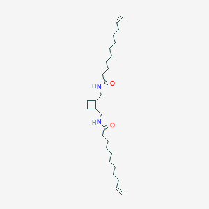 molecular formula C28H50N2O2 B14546704 N,N'-[Cyclobutane-1,2-diylbis(methylene)]di(undec-10-enamide) CAS No. 61796-62-1