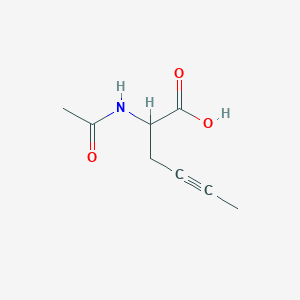 2-Acetamidohex-4-ynoic acid