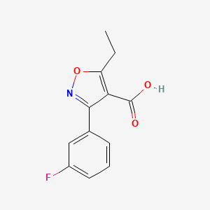 5-Ethyl-3-(3-fluorophenyl)isoxazole-4-carboxylic acid