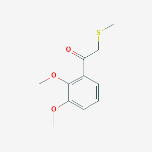 1-(2,3-Dimethoxyphenyl)-2-(methylsulfanyl)ethan-1-one