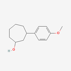 3-(4-Methoxyphenyl)cycloheptan-1-ol