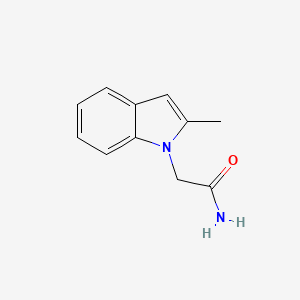 molecular formula C11H12N2O B14546802 1H-Indole-1-acetamide, 2-methyl- CAS No. 61921-82-2
