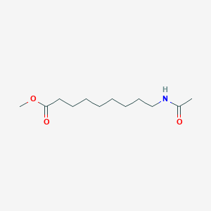 molecular formula C12H23NO3 B14546834 Methyl 9-acetamidononanoate CAS No. 62110-08-1