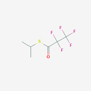 molecular formula C6H7F5OS B14546846 S-Propan-2-yl pentafluoropropanethioate CAS No. 62243-63-4