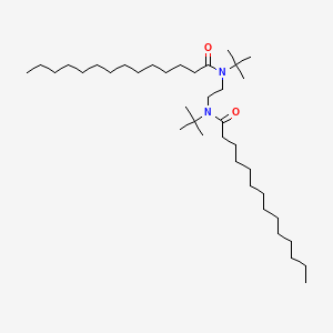 molecular formula C38H76N2O2 B14546908 N,N'-(Ethane-1,2-diyl)bis(N-tert-butyltetradecanamide) CAS No. 61797-59-9