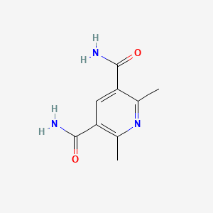 molecular formula C9H11N3O2 B14546952 2,6-Dimethylpyridine-3,5-dicarboxamide CAS No. 61830-26-0