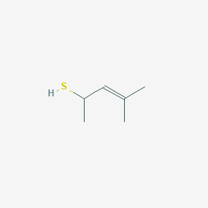 molecular formula C6H12S B14546968 4-Methylpent-3-ene-2-thiol CAS No. 61758-12-1