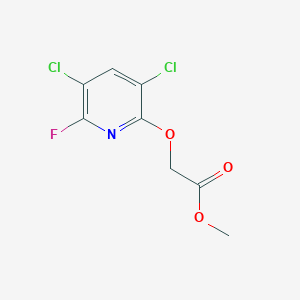 molecular formula C8H6Cl2FNO3 B14547005 Methyl [(3,5-dichloro-6-fluoropyridin-2-yl)oxy]acetate CAS No. 62270-94-4