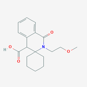 2'-(2-methoxyethyl)-1'-oxo-1',4'-dihydro-2'H-spiro[cyclohexane-1,3'-isoquinoline]-4'-carboxylic acid