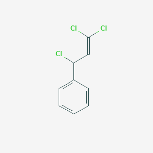 molecular formula C9H7Cl3 B14547065 Benzene, (1,3,3-trichloro-2-propenyl)- CAS No. 62098-05-9