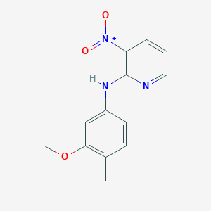 molecular formula C13H13N3O3 B14547083 N-(3-Methoxy-4-methylphenyl)-3-nitropyridin-2-amine CAS No. 61963-67-5
