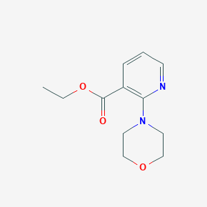 molecular formula C12H16N2O3 B1454710 Ethyl 2-morpholin-4-YL-nicotinate CAS No. 773139-22-3