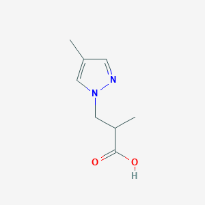 2-Methyl-3-(4-methyl-1H-pyrazol-1-yl)propanoic acid
