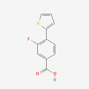 3-Fluoro-4-(thiophen-2-YL)benzoic acid