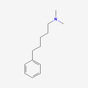 molecular formula C13H21N B14547226 N,N-Dimethyl-5-phenylpentan-1-amine CAS No. 62101-01-3