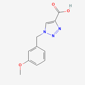 molecular formula C11H11N3O3 B1454723 1-(3-methoxybenzyl)-1H-1,2,3-triazole-4-carboxylic acid CAS No. 1340963-83-8
