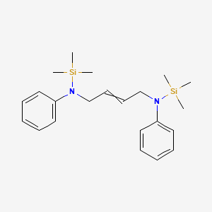 molecular formula C22H34N2Si2 B14547248 N~1~,N~4~-Diphenyl-N~1~,N~4~-bis(trimethylsilyl)but-2-ene-1,4-diamine CAS No. 61810-51-3
