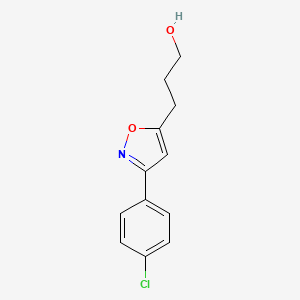 3-[3-(4-Chlorophenyl)isoxazol-5-yl]propan-1-ol