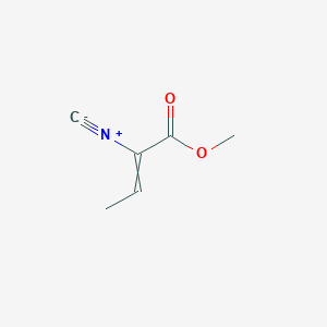 molecular formula C6H7NO2 B14547354 Methyl 2-isocyanobut-2-enoate CAS No. 62180-46-5