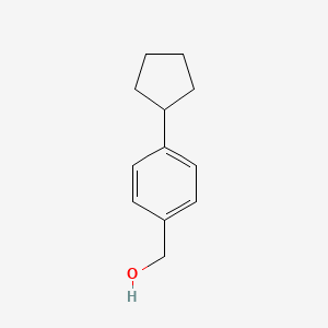 molecular formula C12H16O B1454738 (4-Cyclopentylphenyl)methanol CAS No. 171623-29-3