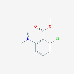 molecular formula C9H10ClNO2 B1454739 Methyl 2-chloro-6-(methylamino)benzoate CAS No. 1379595-97-7