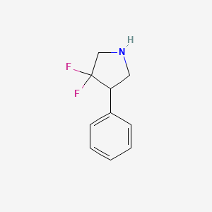 molecular formula C10H11F2N B1454741 3,3-Difluoro-4-phenylpyrrolidine CAS No. 1381980-31-9
