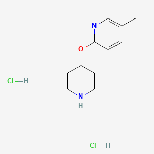 5-Methyl-2-(piperidin-4-yloxy)pyridine dihydrochloride