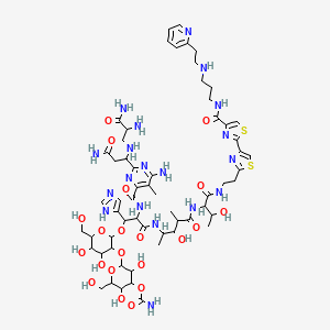 molecular formula C60H87N19O21S2 B14547510 Bleomycin-pyp CAS No. 61949-96-0