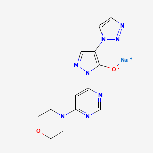 molecular formula C13H13N8NaO2 B1454752 Molidustat Sodium CAS No. 1375799-59-9