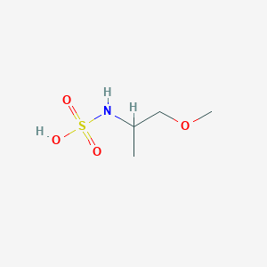 molecular formula C4H11NO4S B14547536 (1-Methoxypropan-2-yl)sulfamic acid CAS No. 61758-23-4
