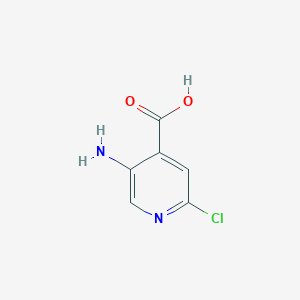 molecular formula C6H5ClN2O2 B145476 5-Amino-2-chloropyridine-4-carboxylic acid CAS No. 58483-95-7