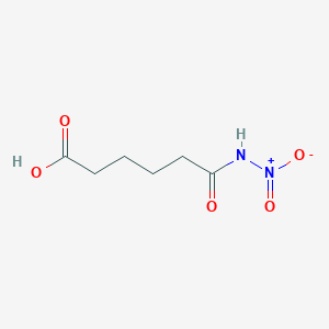 molecular formula C6H10N2O5 B14547618 6-(Nitroamino)-6-oxohexanoic acid CAS No. 61738-41-8