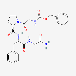 molecular formula C26H31N5O6 B14547665 N-[(Benzyloxy)carbonyl]glycyl-L-prolyl-L-phenylalanylglycinamidato(2-) CAS No. 61867-09-2