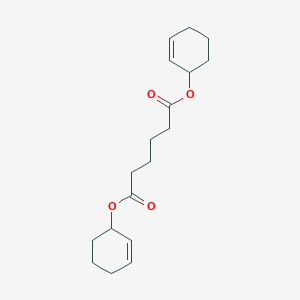 molecular formula C18H26O4 B14547703 Dicyclohex-2-en-1-yl hexanedioate CAS No. 62144-60-9