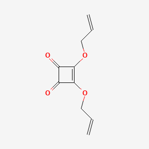 molecular formula C10H10O4 B14547741 3,4-Bis[(prop-2-en-1-yl)oxy]cyclobut-3-ene-1,2-dione CAS No. 61699-48-7