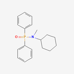 molecular formula C19H24NOP B14547754 N-Cyclohexyl-N-methyl-P,P-diphenylphosphinic amide CAS No. 62316-76-1