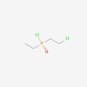 molecular formula C4H9Cl2OP B14547755 Phosphinic chloride, (2-chloroethyl)ethyl- CAS No. 61752-97-4