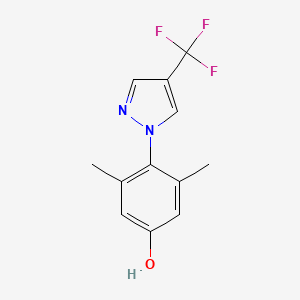 3,5-dimethyl-4-(4-(trifluoromethyl)-1H-pyrazol-1-yl)phenol