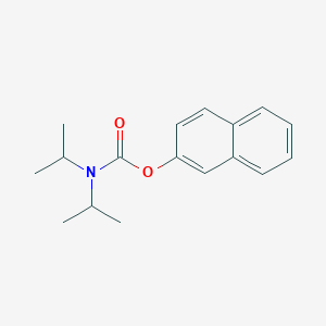 molecular formula C17H21NO2 B14547787 Naphthalen-2-yl dipropan-2-ylcarbamate CAS No. 61912-15-0