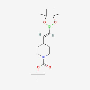 (e)-Tert-butyl 4-(2-(4,4,5,5-tetramethyl-1,3,2-dioxaborolan-2-yl)vinyl)piperidine-1-carboxylate