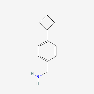 molecular formula C11H15N B1454787 (4-Cyclobutylphenyl)methanamine CAS No. 1553955-83-1