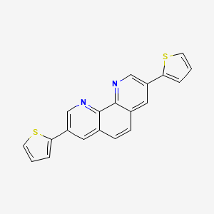 molecular formula C20H12N2S2 B1454793 3,8-Di(thiophen-2-yl)-1,10-phenanthroline CAS No. 753491-32-6