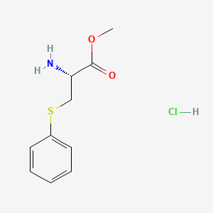 molecular formula C10H14ClNO2S B1454799 (R)-2-Amino-3-phenylsulfanyl-propionic acid methyl ester hydrochloride CAS No. 88347-88-0