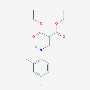 molecular formula C15H18INO4 B1454802 Diethyl 2-(((4-iodo-2-methylphenyl)-amino)methylene)malonate CAS No. 951006-38-5